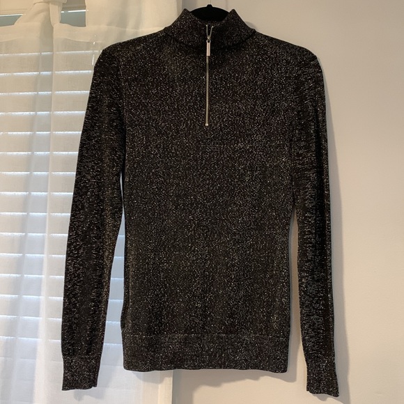 Michael Kors cutout shimmery top XXS NWOT - Picture 4 of 7